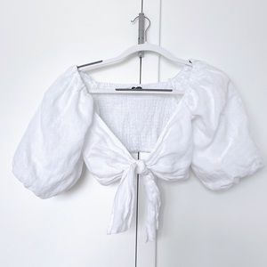 Zara White Crop Top (never worn)